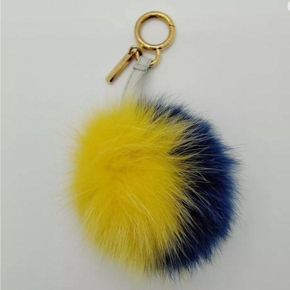 Fendi Handbags - Fendi fur Pom Pom bag charm or key chain